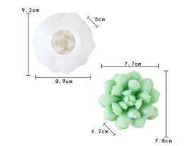 Molde silicona suculenta grande 